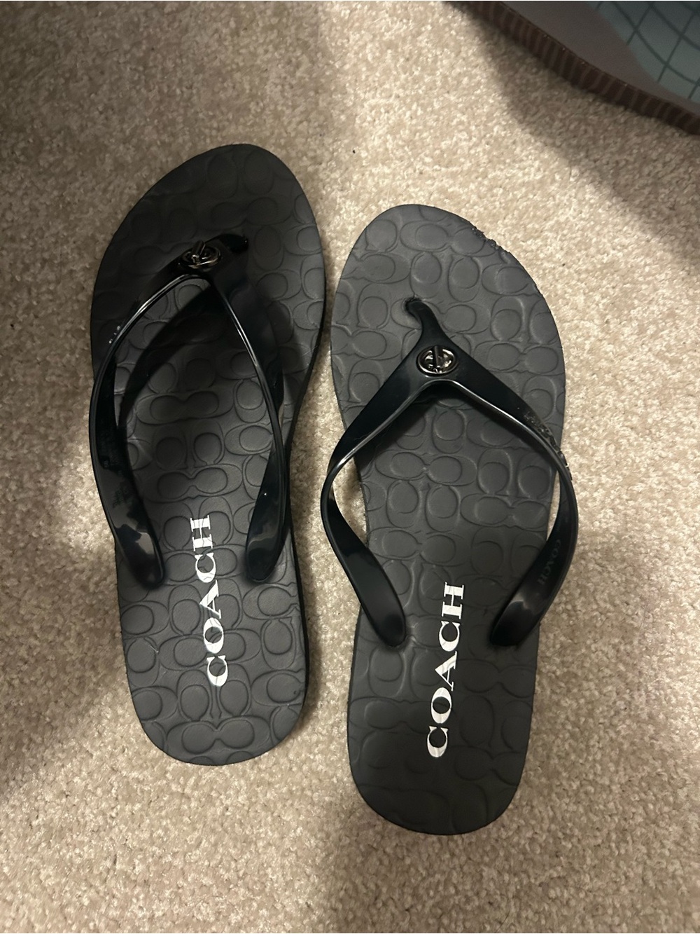 Coach Flip Flops Size 5-6